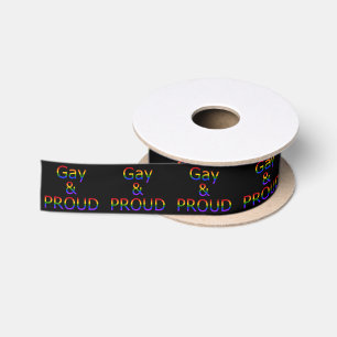 Fallln Gay and Proud Satin Ribbon
