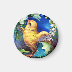 Falln A Happy Easter Chick Magnet