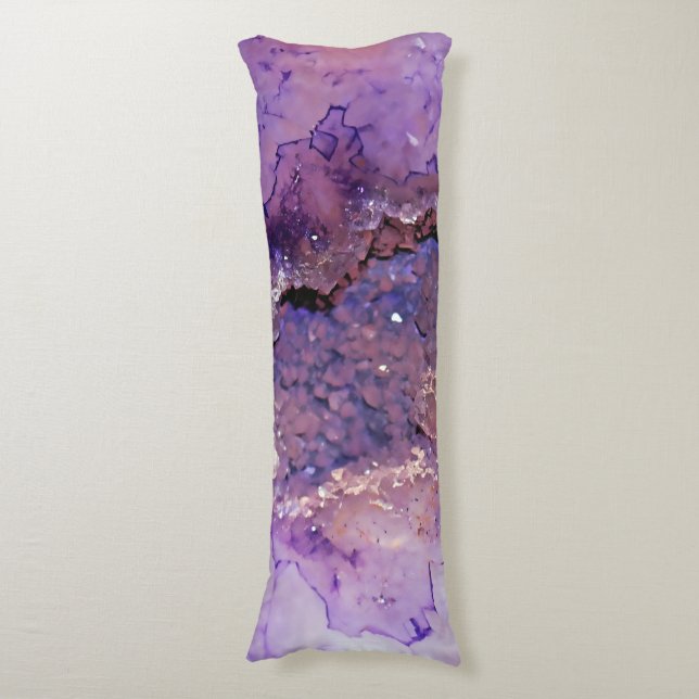 Falln Amethyst Geode Body Cushion (Front Vertical)