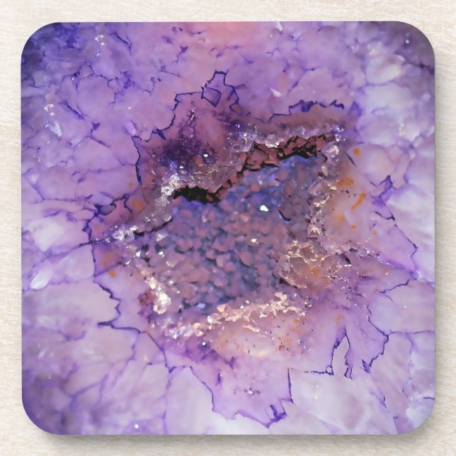 Falln Amethyst Geode Coaster (Front)