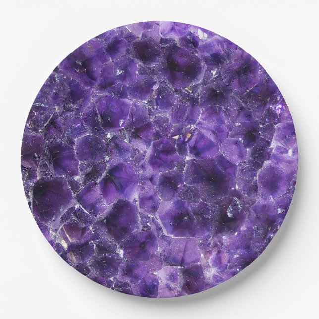 Falln Amethyst Peaks Paper Plate (Front)