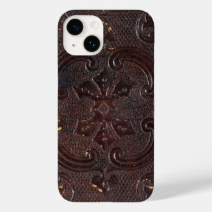 Falln Ancient Leather Book Case-Mate iPhone 14 Case