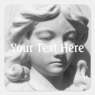 Falln Angel in Mourning Square Sticker