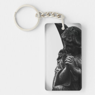Falln Angel in Prayer Key Ring
