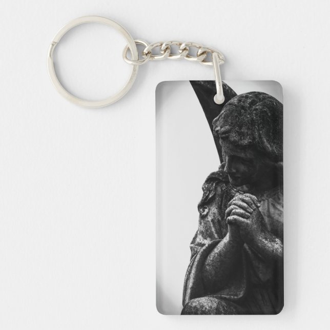 Falln Angel in Prayer Key Ring (Front)