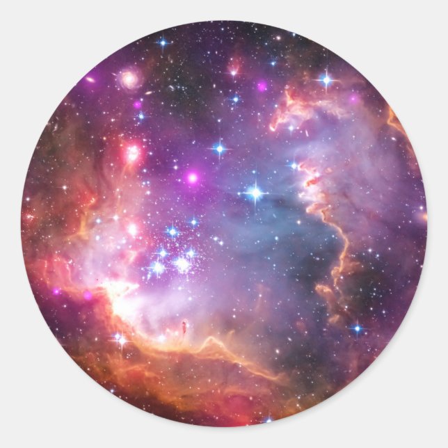 Falln Angelic Galaxy Classic Round Sticker (Front)