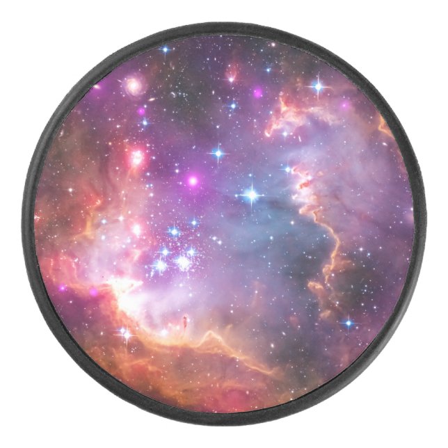 Falln Angelic Galaxy Hockey Puck (Front)
