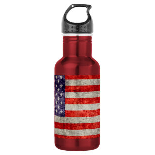 Falln Antique American Flag 532 Ml Water Bottle