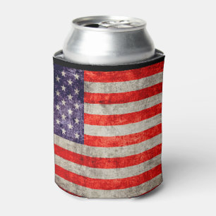 Falln Antique American Flag Can Cooler