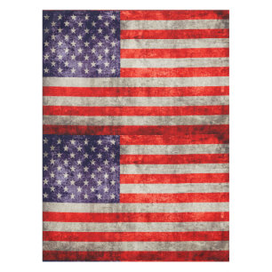 Falln Antique American Flag Tablecloth
