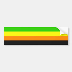 Falln Aromantic Pride Flag Bumper Sticker