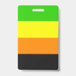 Falln Aromantic Pride Flag ID Badge