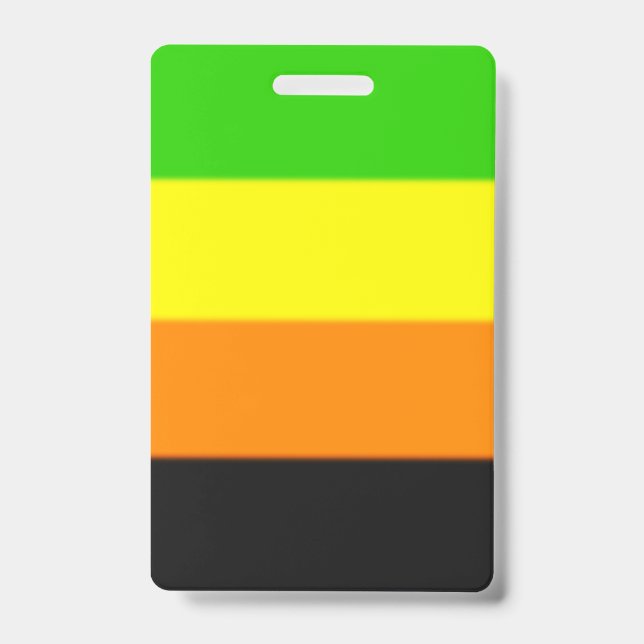 Falln Aromantic Pride Flag ID Badge (Front)