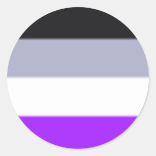 Falln Asexual Pride Flag Classic Round Sticker