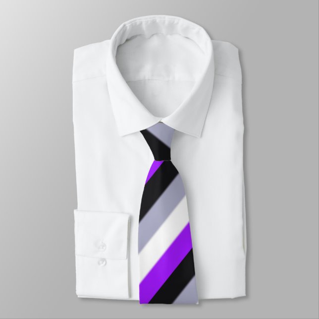 Falln Asexual Pride Flag Tie (Tied)