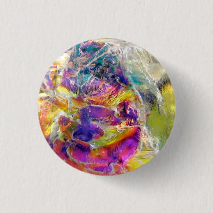 Falln Aura Crystal 3 Cm Round Badge
