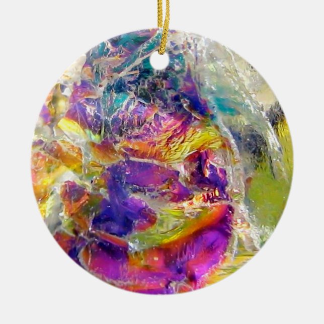 Falln Aura Crystal Ceramic Tree Decoration (Front)