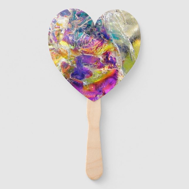 Falln Aura Crystal Hand Fan (Front)