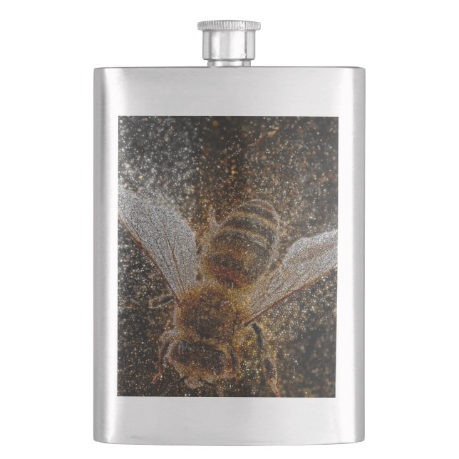Falln Bees Are Magic Hip Flask (Front)