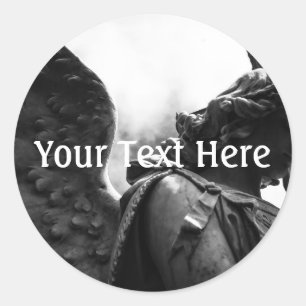 Falln Between Darkness and Light Classic Round Sticker