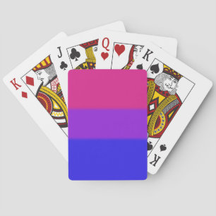 Falln Bisexual Pride Flag Playing Cards