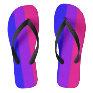 Falln Bisexual Pride Flag Version 2 Jandals