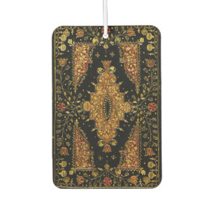 Falln Black and Gold Floral Car Air Freshener