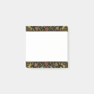 Falln Black and Gold Floral Post-it Notes