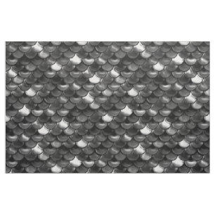Falln Black and White Scales Fabric