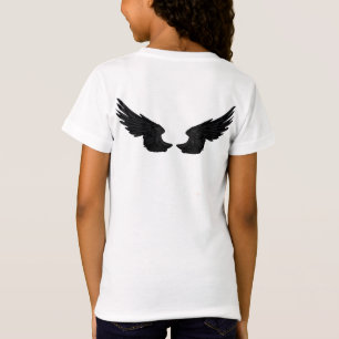 Falln Black Angel Wings T-Shirt