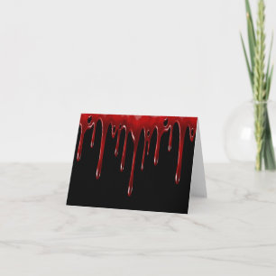 Falln Blood Drips Black Card