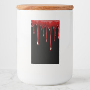 Falln Blood Drips Black Food Label