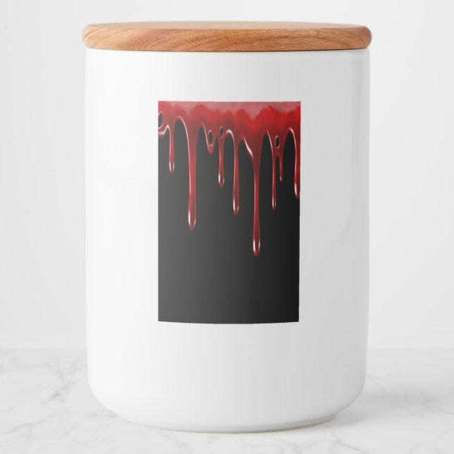 Falln Blood Drips Black Food Label (Front)