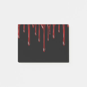 Falln Blood Drips Black Post-it Notes