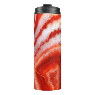 Falln Blood Orange Agate. Thermal Tumbler