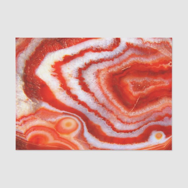 Falln Blood Orange Agate. Tissue Paper (Front)