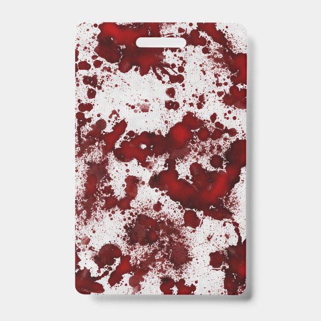 Falln Blood Splatter ID Badge (Front)