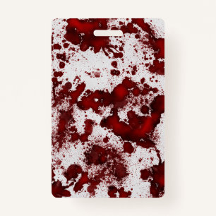 Falln Blood Splatter ID Badge