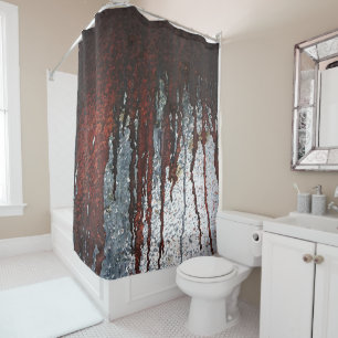 Falln Bloody Rust Drips Shower Curtain