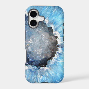 Falln Blue Crystal Geode
