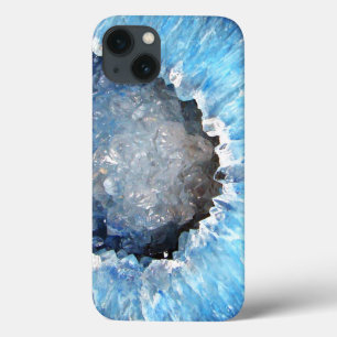 Falln Blue Crystal Geode iPhone 13 Case