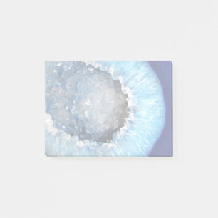 Falln Blue Crystal Geode Post-it Notes