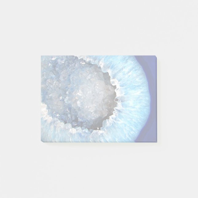 Falln Blue Crystal Geode Post-it Notes (Front)