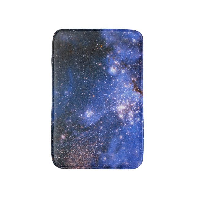 Falln Blue Embrionic Stars Bath Mat (Front Vertical)