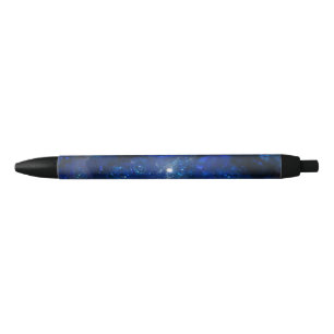 Falln Blue Glass Bubbles Black Ink Pen