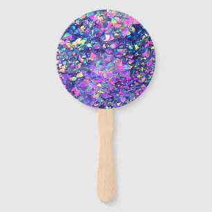 Falln Bubble Crystals Hand Fan