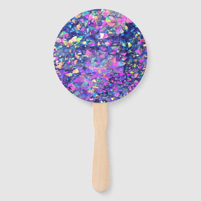 Falln Bubble Crystals Hand Fan (Front)