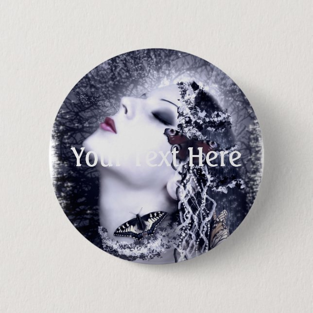 Falln Butterfly 6 Cm Round Badge (Front)