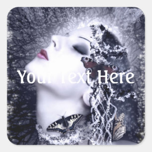 Falln Butterfly Square Sticker