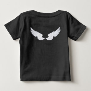 Falln Castiel Angel White Front and Back Baby T-Shirt